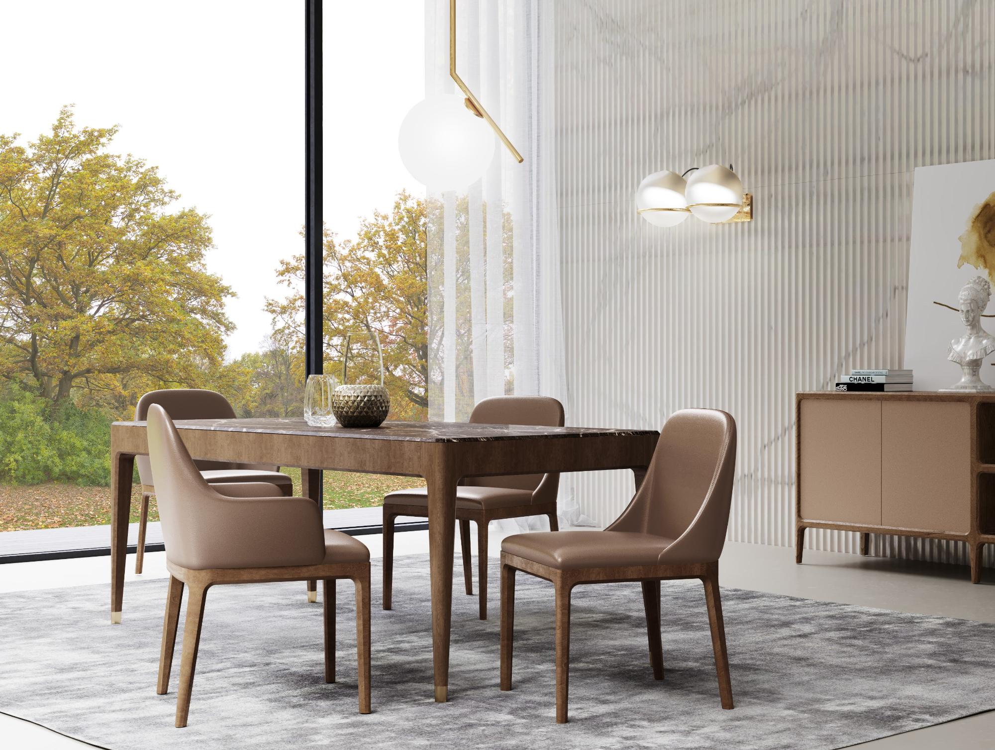 Italo Dark Handcrafted Dining Table