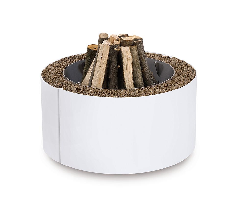 Compact Brown Outdoor Fire Pit