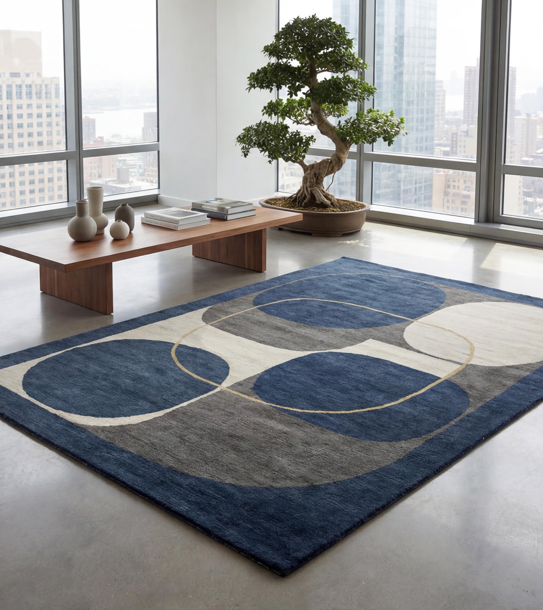 Nocturne Circles Fine Rug