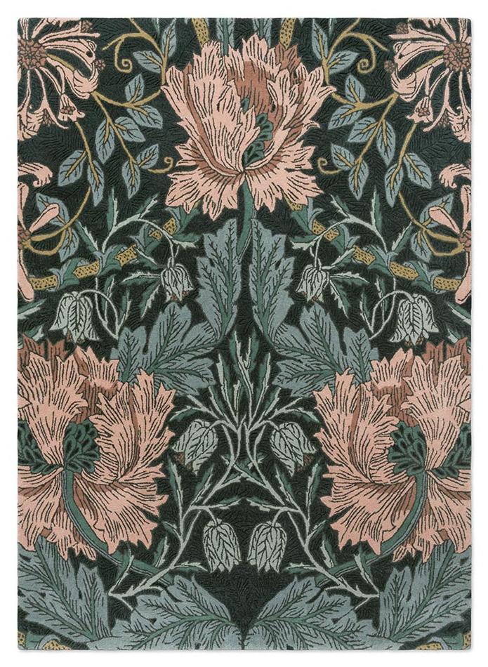 Honeysuckle & Tulip Teal Rug