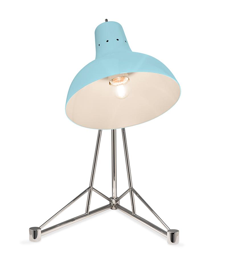 Celestia Blue Modern Desk Lamp