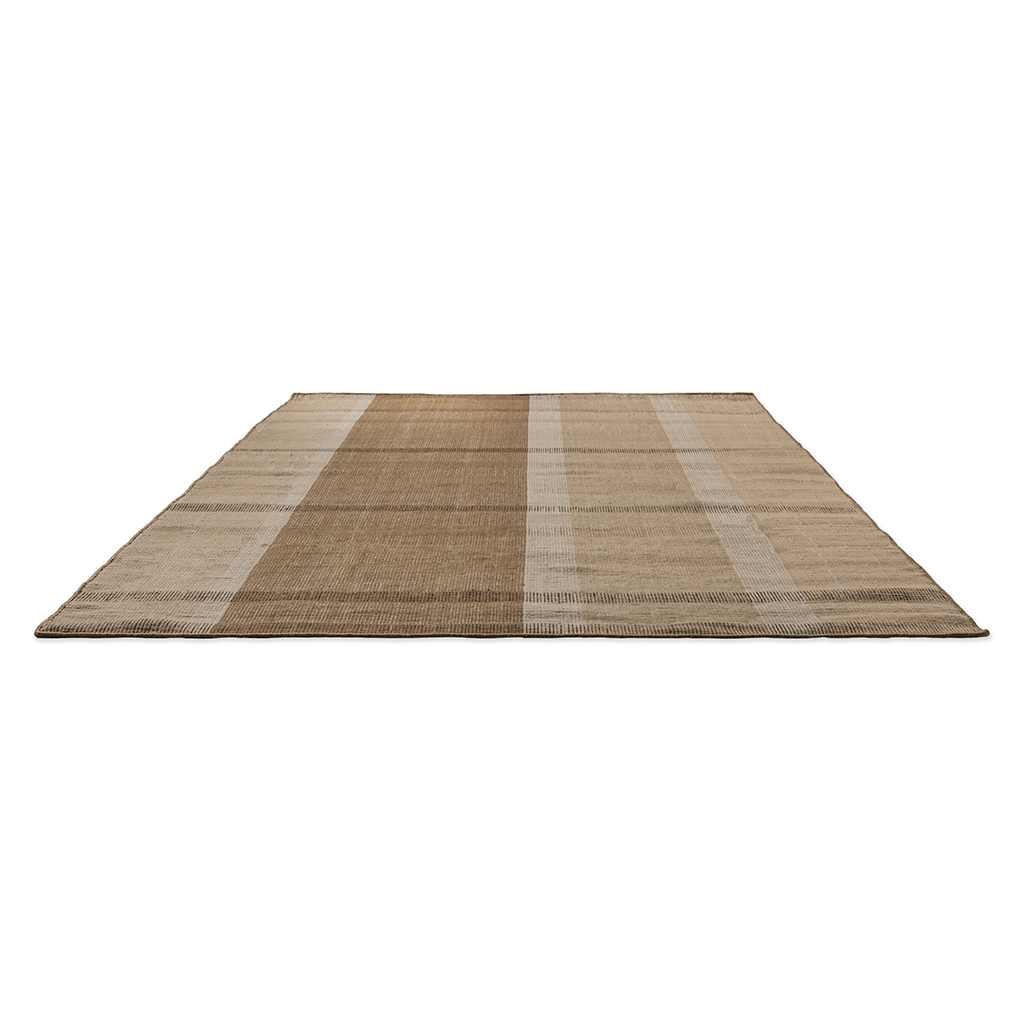 Zona Cashew Block Stripe Fresco Rug | Size: 140 x 200 cm