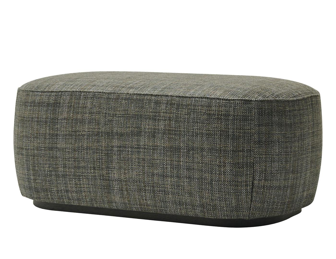 Alma Grey Large Artisan Pouf