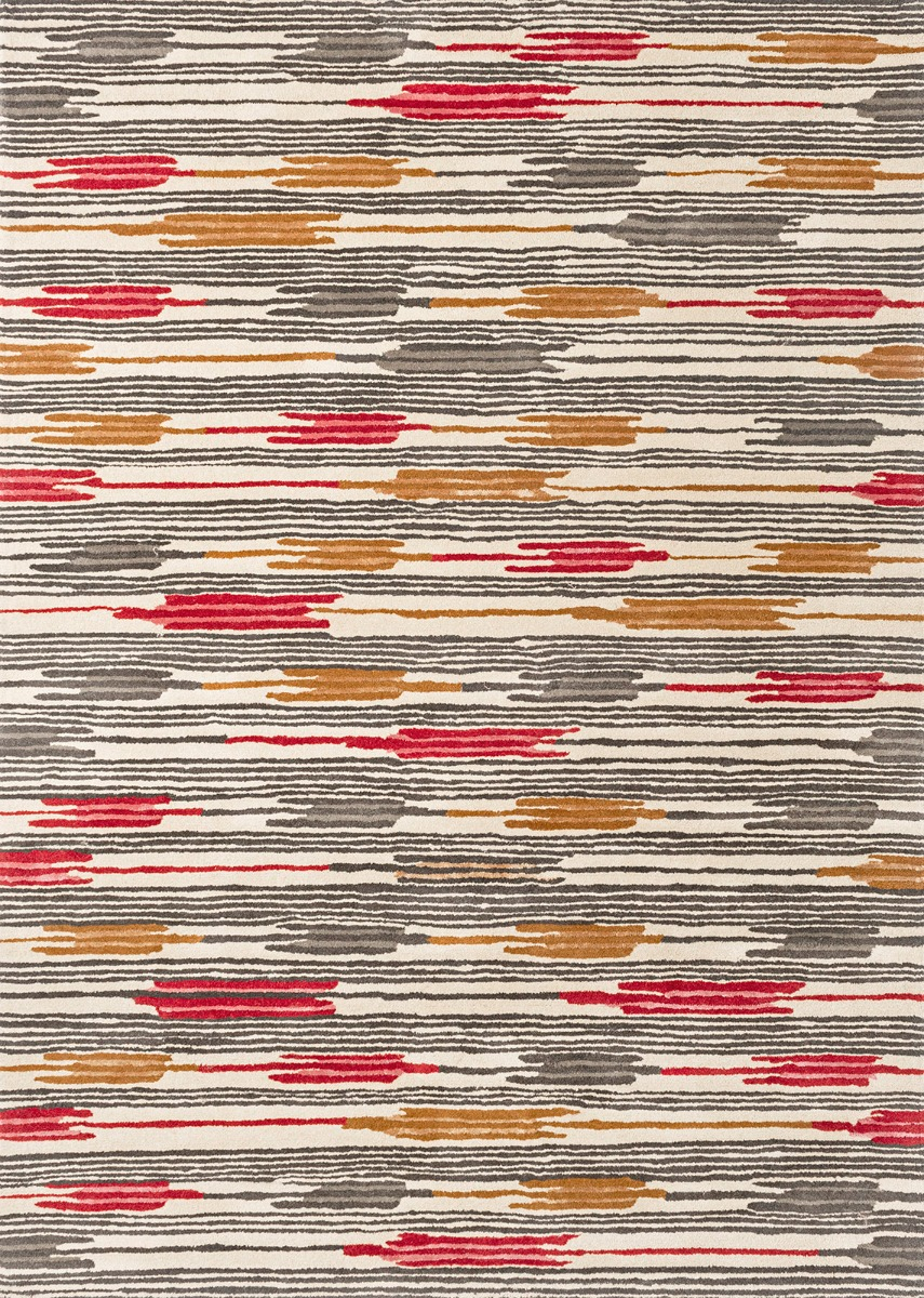 Indian Red / Charcoal Handwoven Wool Rug