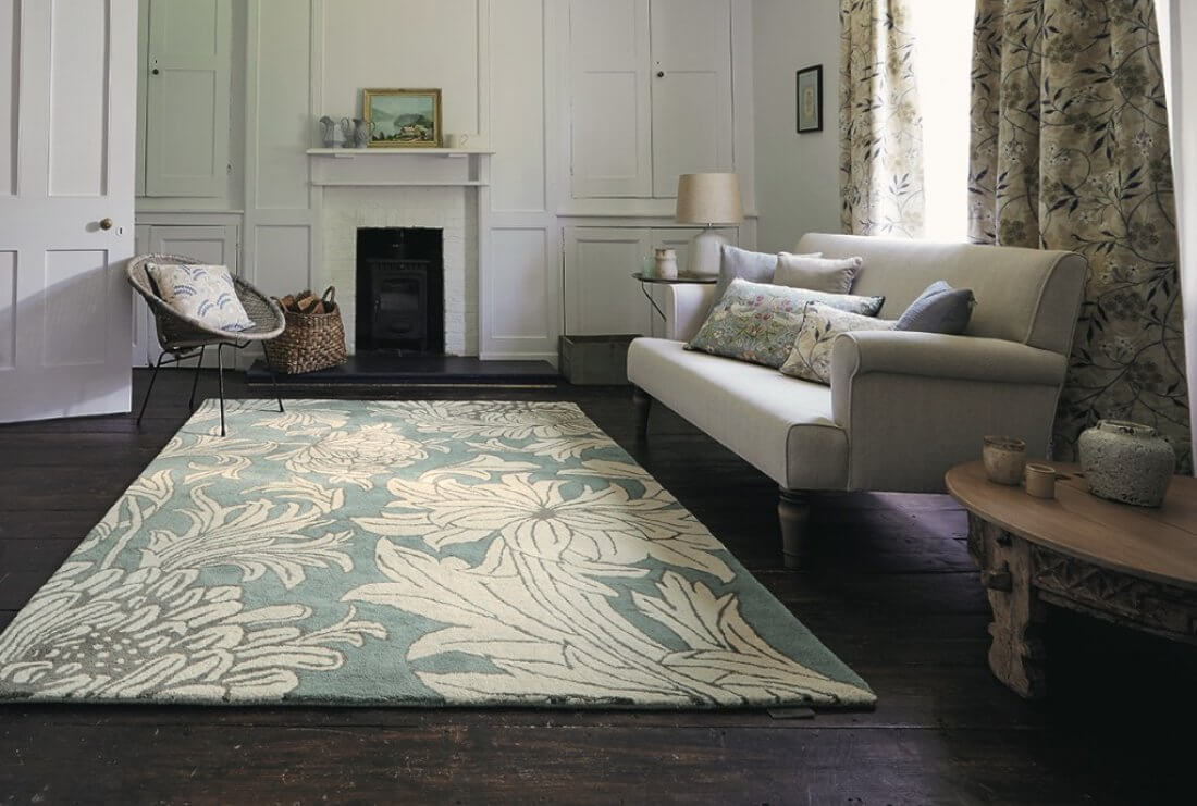 Chrysanthemum Blue-Cream 27008 Rug by Brink & Campman | Size: 170 x 240 cm