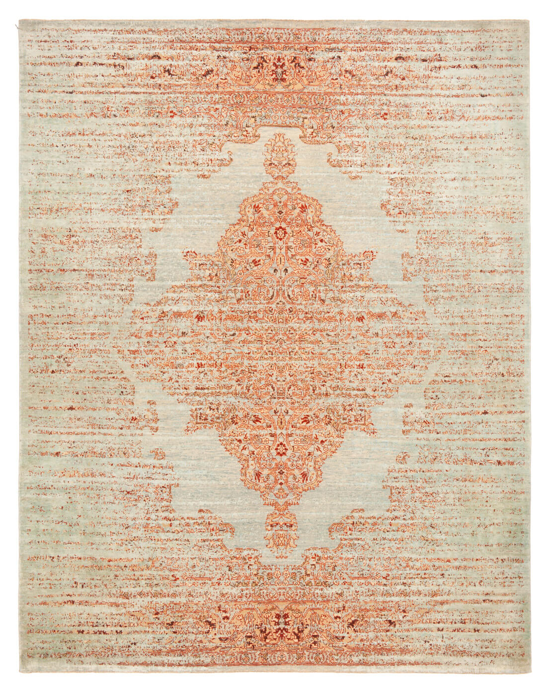 Tabriz Hand Knotted Red Luxury Rug