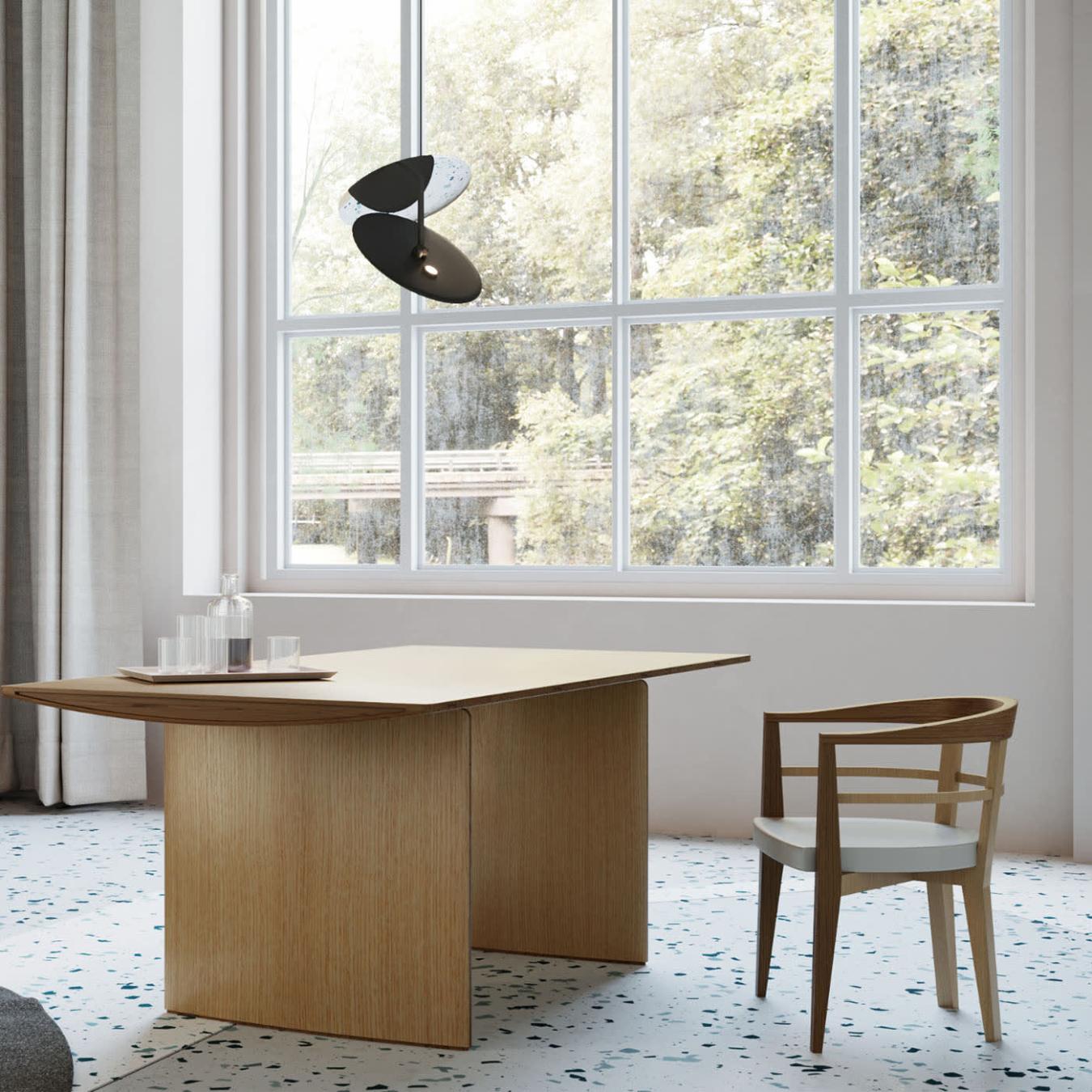Aero Natural Wood Handcrafted Dining Table