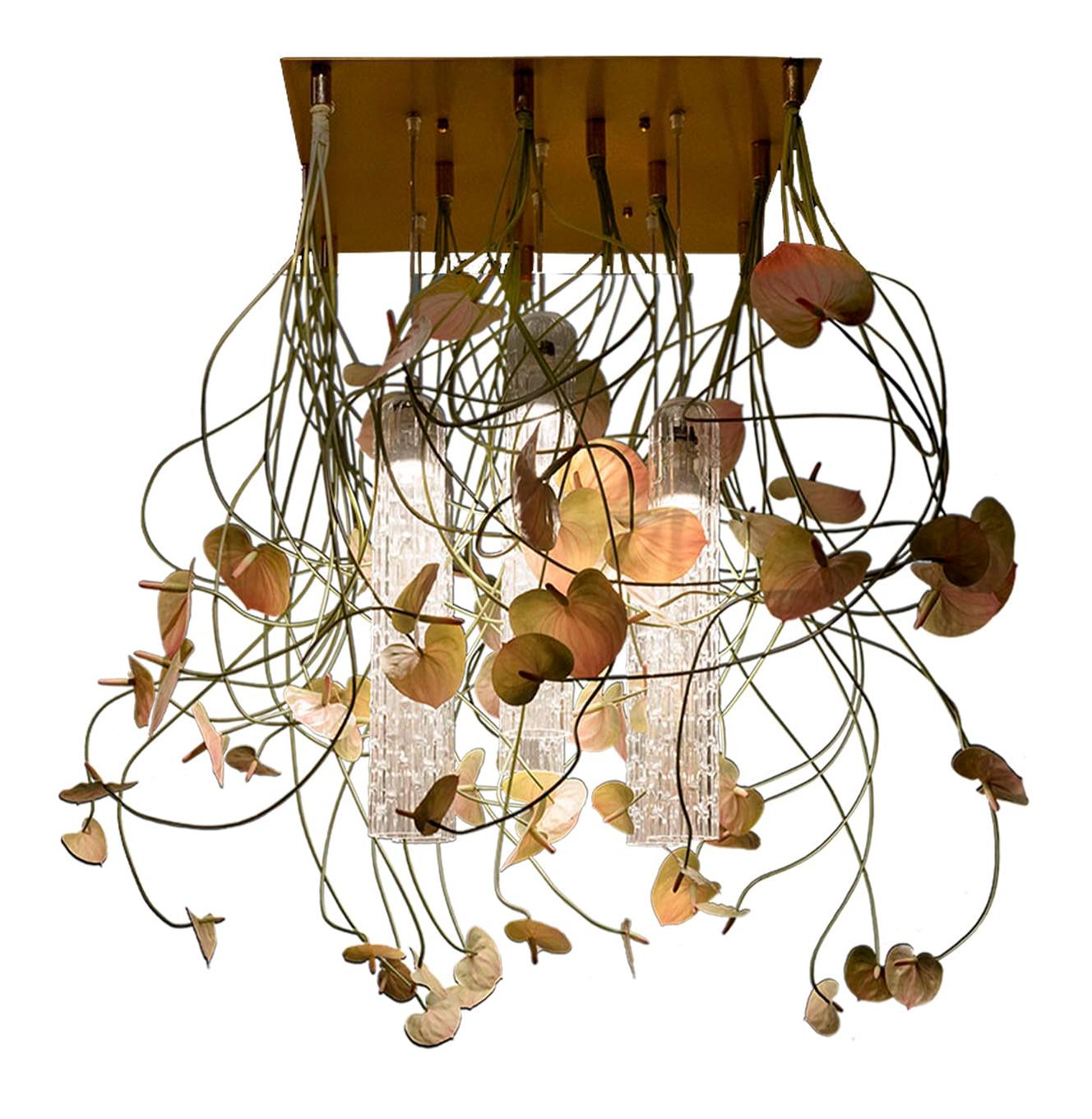 Anthurium Italian Handcrafted Chandelier