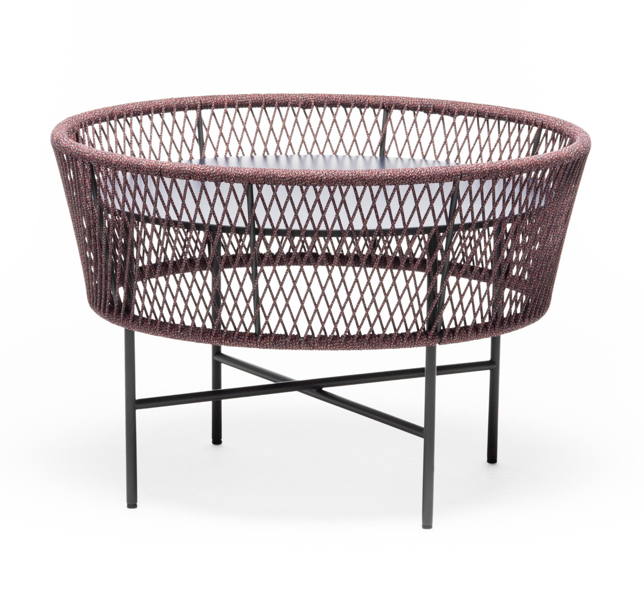 Tamburo Round Red & Blue Outdoor Coffee Table
