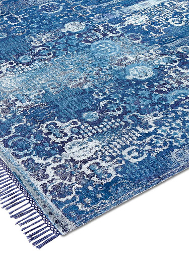 Woods Blue Handmade Luxury Rug