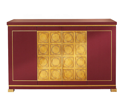 Italian Gold Leaf Lacquered Sideboard