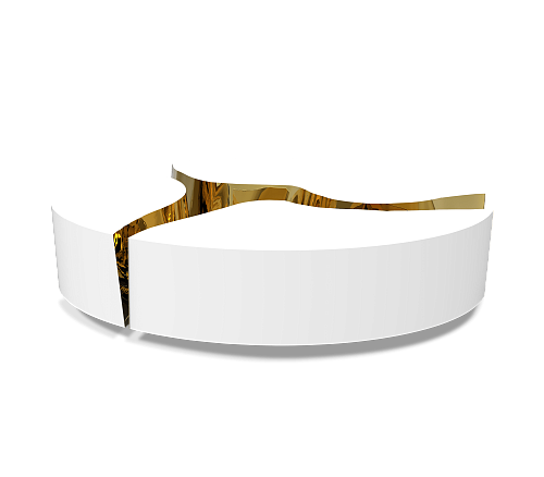 Oval White Designer Coffee Table