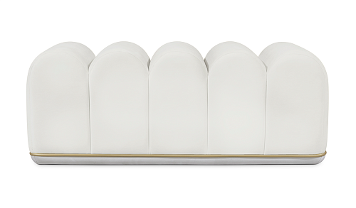 Sweet Swirl Cream Accent Bench