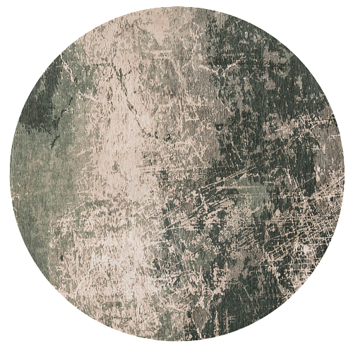 Dark Green Round Rug