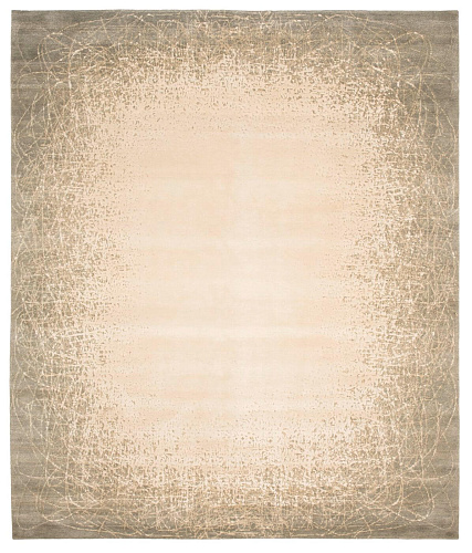 Hand-woven Art White Grey Luxury Rug