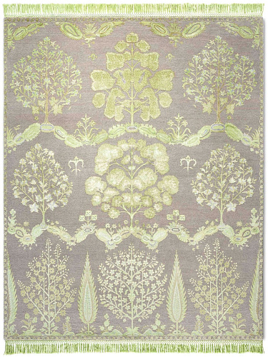 Mughal Green Wool & Silk Rug
