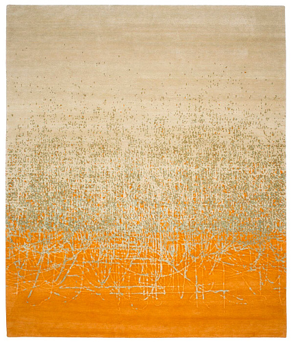 Art Beige Yellow Luxury Rug