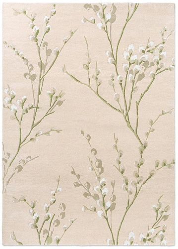 Willow Branch Hedgerow Green Rug