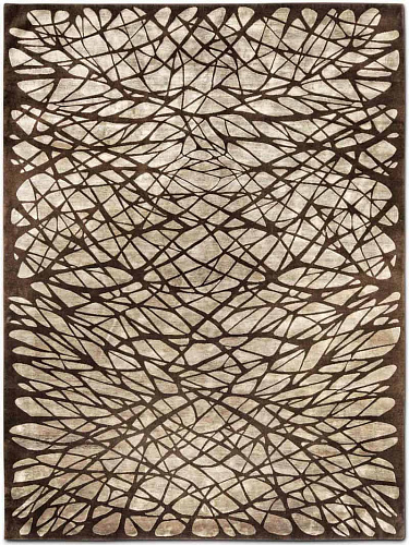 Dresden Brown Handwoven Luxury Rug