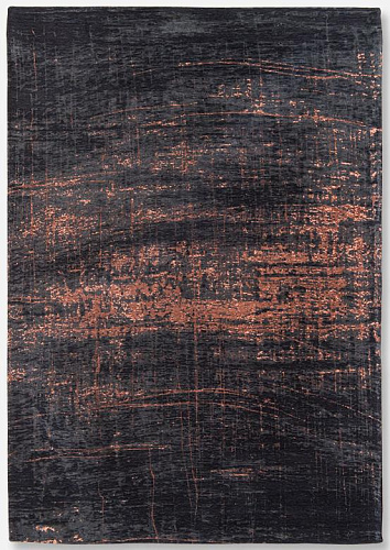 Abstract Indoor Black & Orange Rug