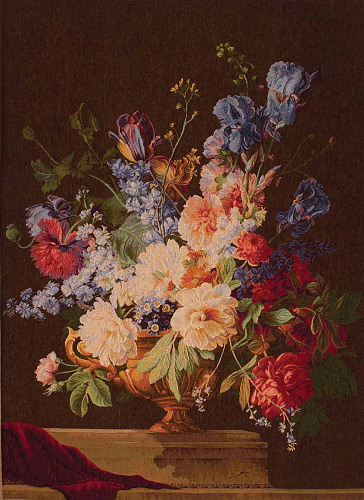 Iris Bouquet Handwoven Tapestry