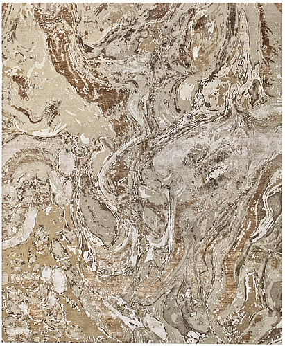 Hand-Knotted Beige / Brown Luxury Rug