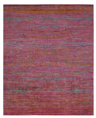 Hand-woven Vintage Style Pink Luxury Rug