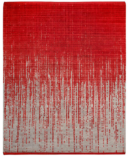 Grid Red Luxurious Rug