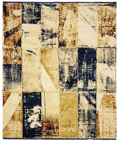 Luxurious Hand-woven Wool / Silk Multi Rug