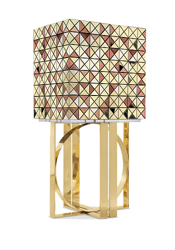 Mosaic Gold Accents Designer Cabinet