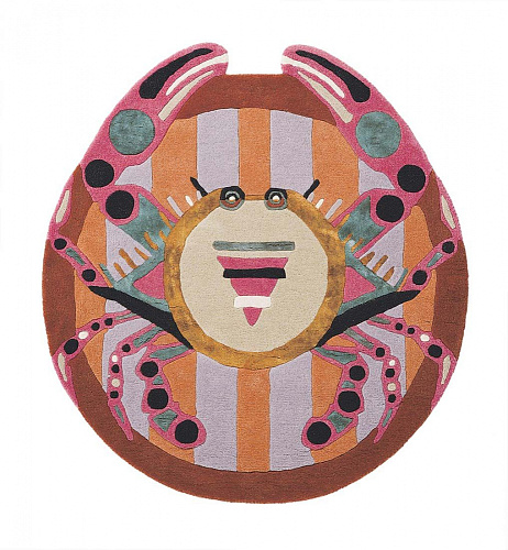 Zodiac Cancer Hand Woven Round Rug