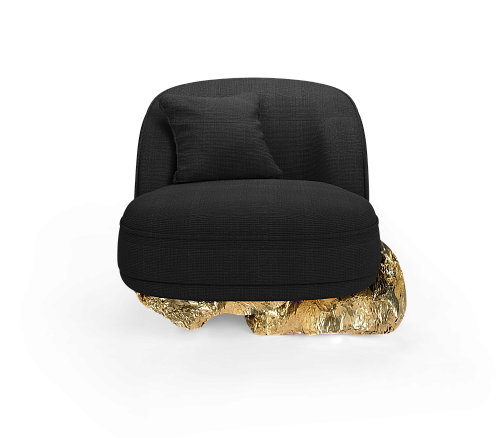 Angora II Baltic Black Designer Armchair