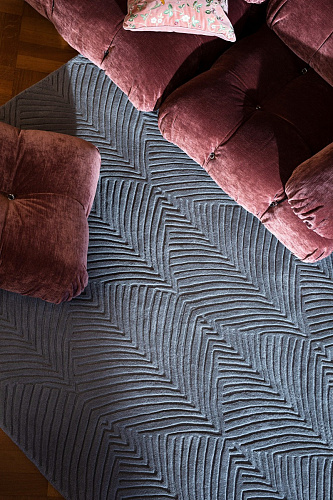 Grey Wool Modern Hand Woven Rug