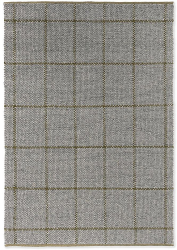 Artisan Texture Check Slate/Olive Rug