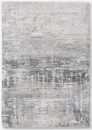 Abstract Grey Flatwoven Belgian Rug