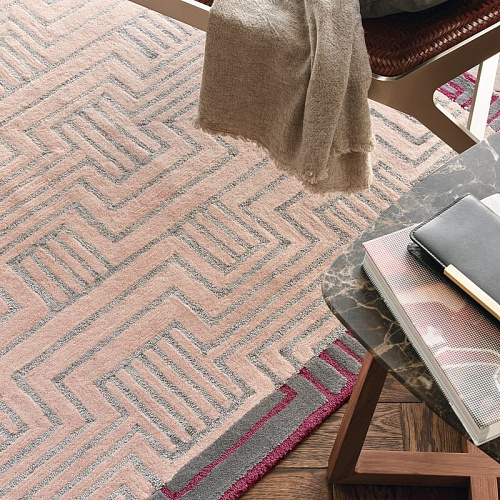 Hand Woven Pink Rug