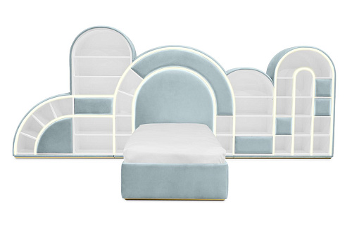 Bubblegum Marshmallow Blue Fun Bed