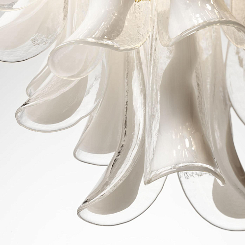 Gold LED Ring Murano Chandelier