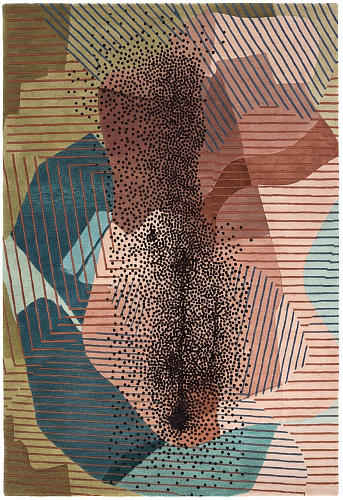 Textured Figure Luxury Rug