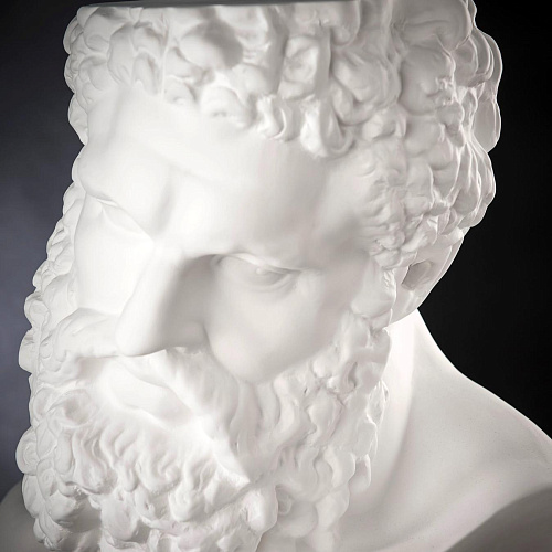 Ercole White Ceramic Bust