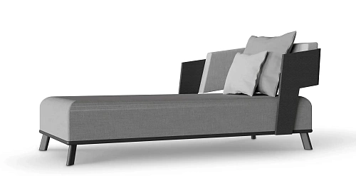 Diadem Grey Chaise Longue