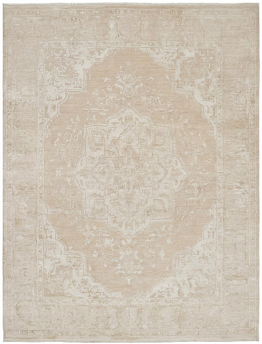 Classic Medallion Ivory Designer Rug