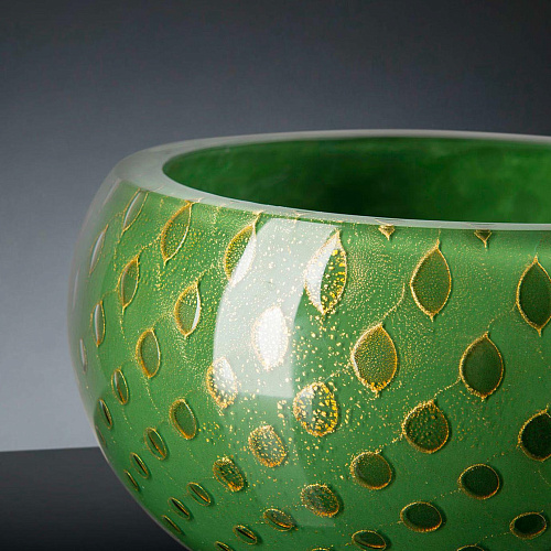 Mocenigo Dark Green Gold Bowl