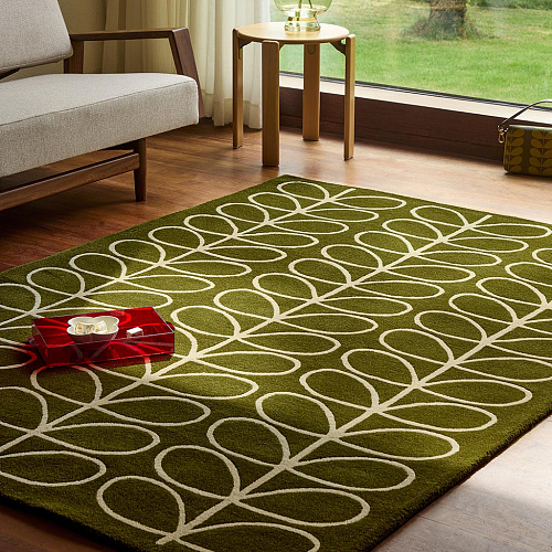 Linear Stem Olive Rug
