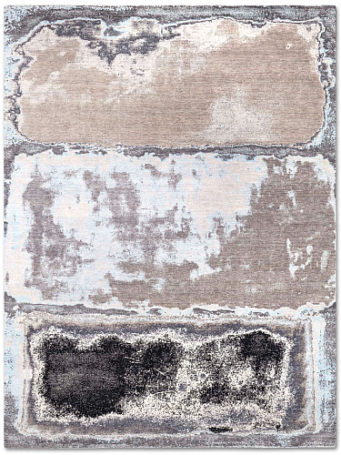 Silver / Grey Abstract Luxury Handwoven Rug