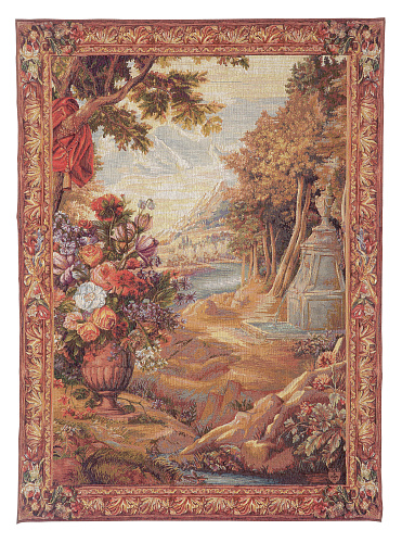 Bouquet with Drape - Fountain Woven Tapestry