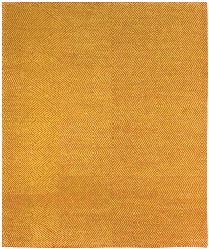Hand-woven Yellow Luxury Rug