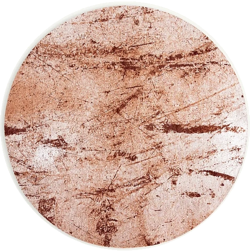 Warm Spice Toned Abstract Round Rug