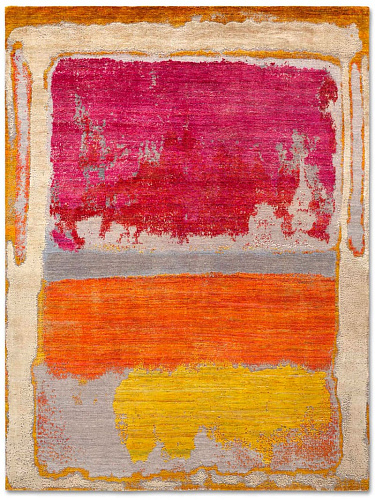 Magenta Luxury Silk / Wool Rug