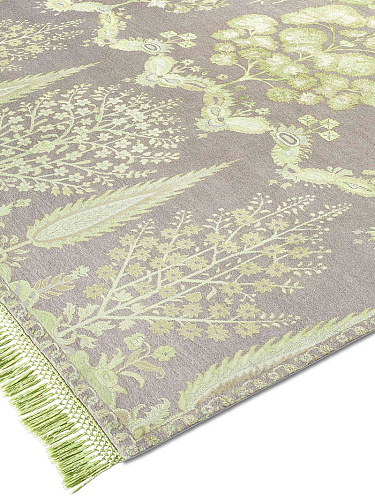 Mughal Green Wool & Silk Rug